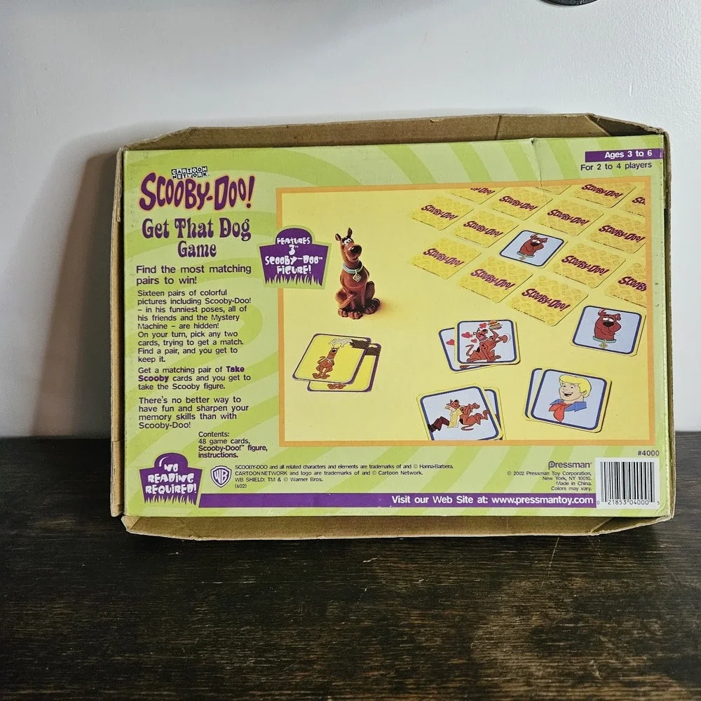 Vintage Scooby‎ Doo! Get That Dog Cartoon Network Matching Game 2002